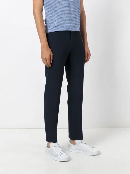 Pantaloni Briglia 1949 în carouri albastru