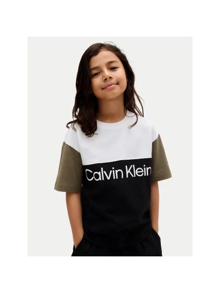 Calvin Klein Jeans T-shirt Blocking D crna