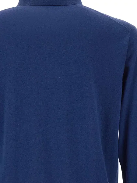 Lung tricou polo Kangra albastru