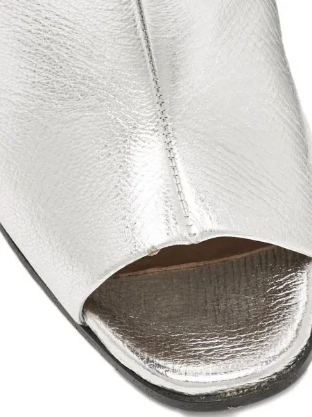 Cizme scurte Anya Hindmarch cu dungi gri