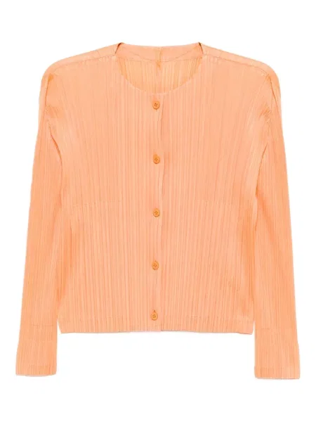 Cămașă Pleats Please Issey Miyake plisată portocaliu