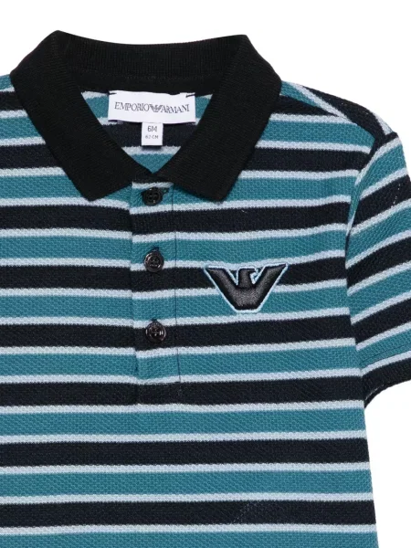 Koszulka polo dziecięca Emporio Armani niebieska