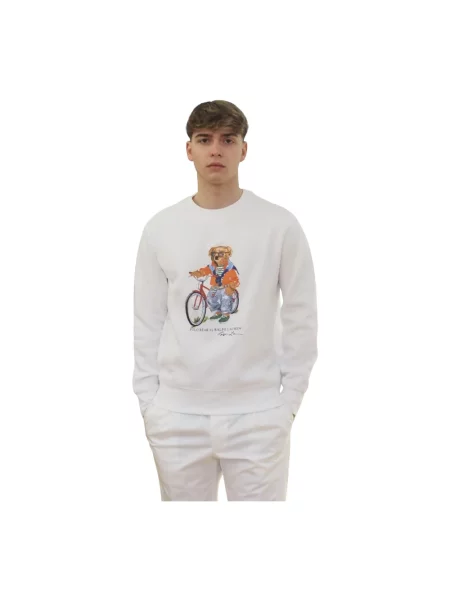 Bluza z kapturem Ralph Lauren z kapturem biała