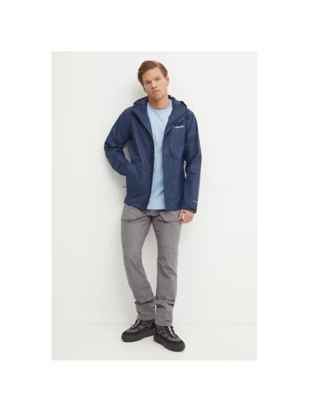 Kurtka przeciwdeszczowa Columbia Pouring Adventure III collegiate navy niebieska