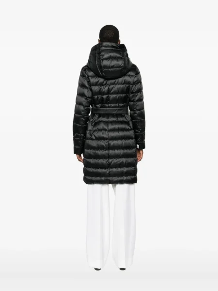 Palton Max Mara cu glugă negru