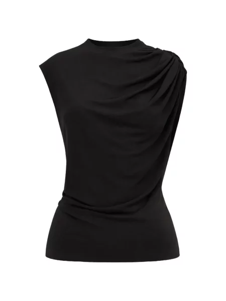 Top Cult Gaia drapat negru
