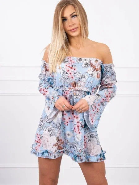 Rochie Kesi cu model floral de costum