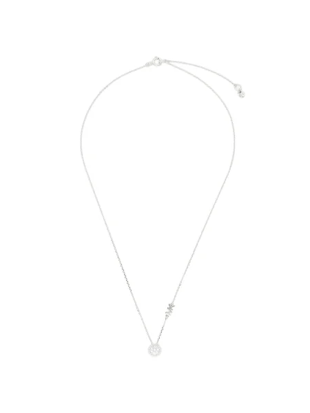 Κολιέ Michael Kors Pave Halo Necklace Ασημί