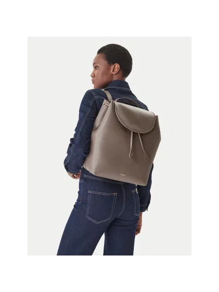 Calvin Klein Раница Foil Logo Large Flap Backpack кафяв