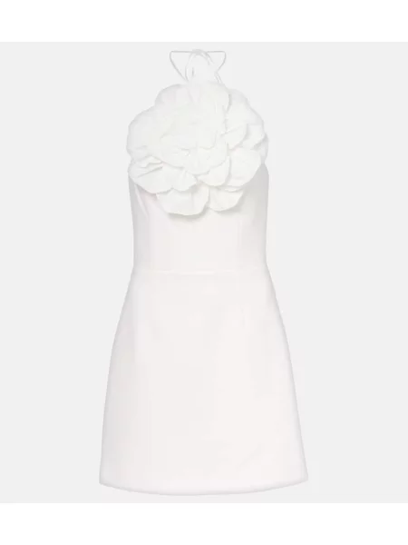 Rochie Rebecca Vallance cu model floral cu gât halter alb