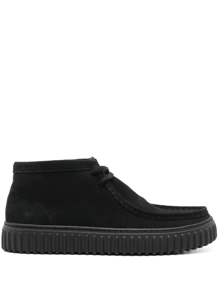 Botine Clarks din piele de căprioară negru