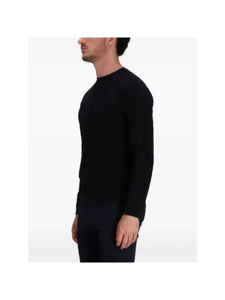 Sweter Emporio Armani wełniany niebieski