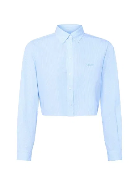 Tommy Jeans bluzka koszulowa Kobiety niebieski|biały w S biała