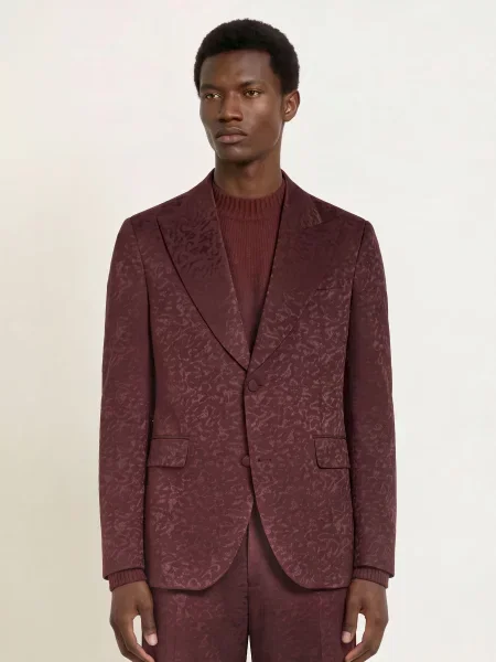Drykorn Smokingové Sako Jacato Regular Fit rot