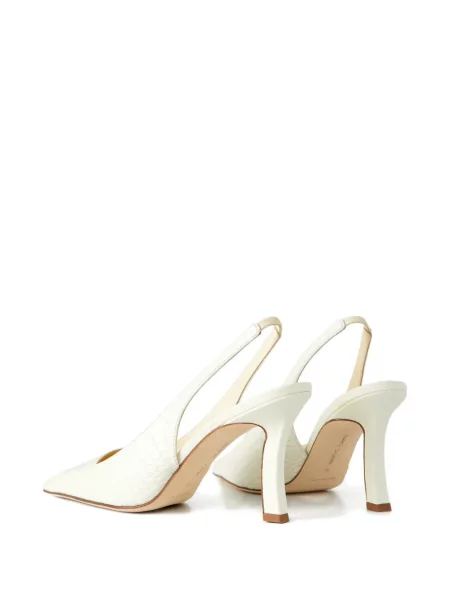 Pantofi cu toc Manolo Blahnik alb