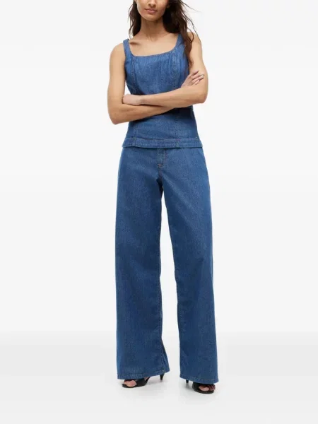 Blugi cu picior larg Tommy Hilfiger albastru