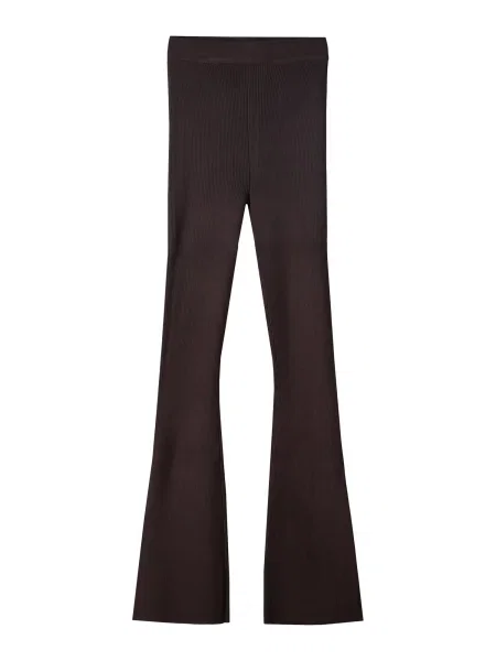 Bershka Hlače temno rjava