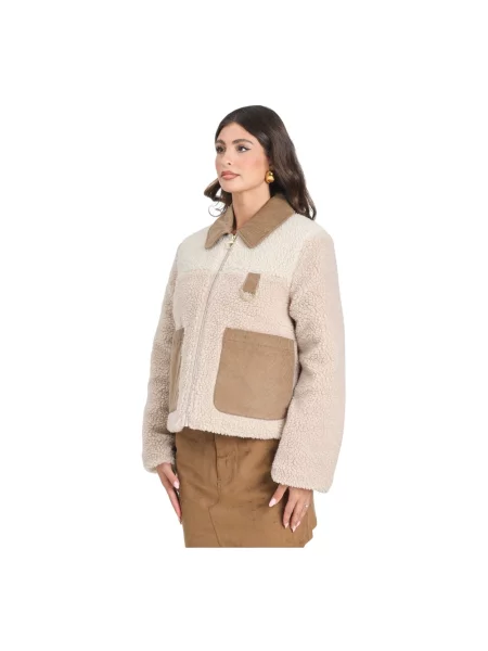 Barbour kurtka Malena Fleece beżowa