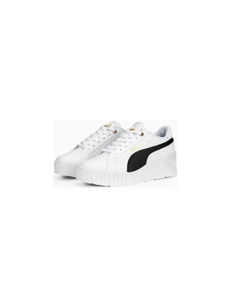 Pantofi Puma cu pană auriu