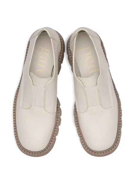 Pantofi loafer Pedro Garcia cu platformă alb