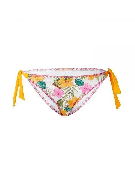 Banana Moon Slip costum de baie verde / portocaliu deschis / roz deschis / alb