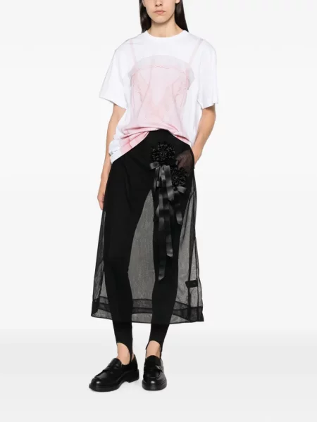 Tricou Simone Rocha cu imagine alb