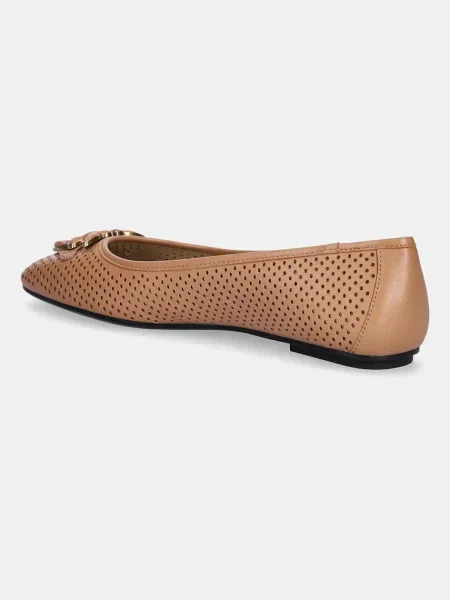 Kožené baleríny Pinko Max 11 hnědé