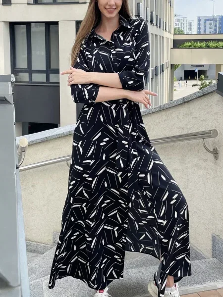 Макси платье Ladylike черное
