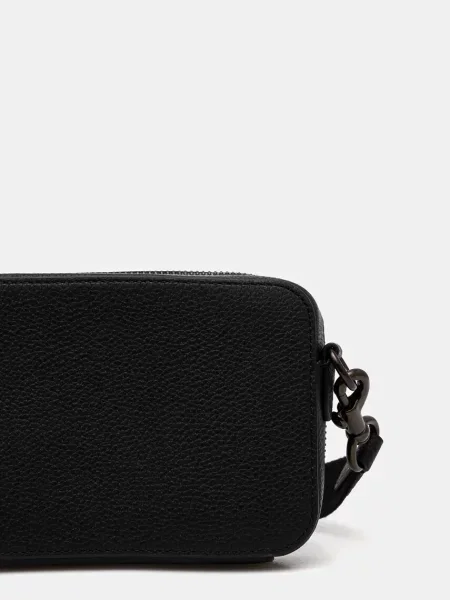 Шкіряна сумка Coach Charter Slim Crossbody чорний