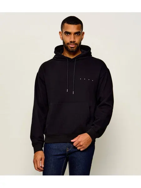 HUGO Hanorac Dikenhood | Relaxed fit negru