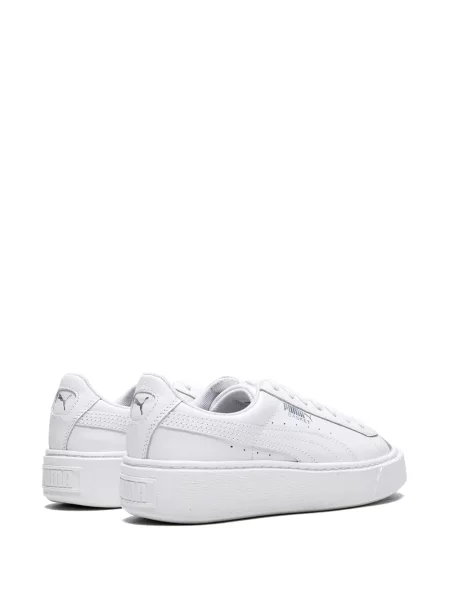 Semišové tenisky Puma Platform na platformě bílé