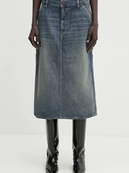 Carhartt WIP fustă din W Single Knee Skirt midi drept