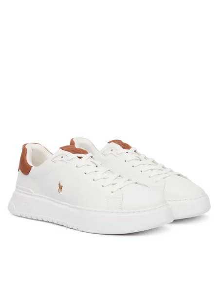 Polo Ralph Lauren Αθλητικά RLite Court Tumbled λευκό