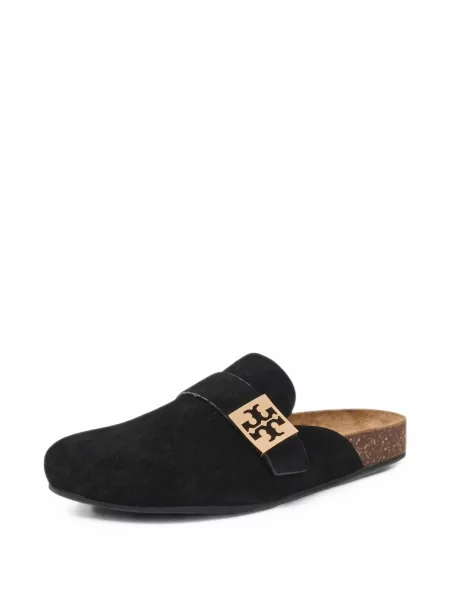 Велурени мюли Tory Burch черно