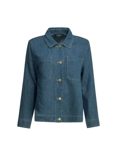 Koszula Max Mara casual niebieska