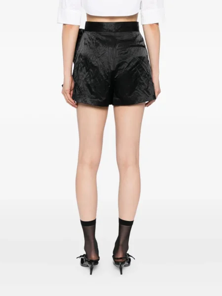 Pantaloni scurți Msgm cu funde negru