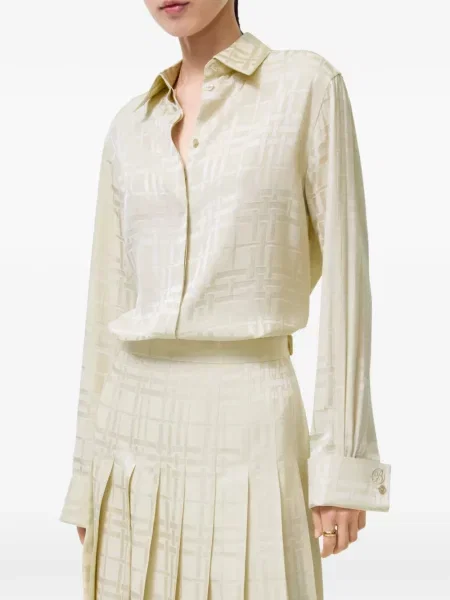 Šilkinė pledinė marškiniai Burberry