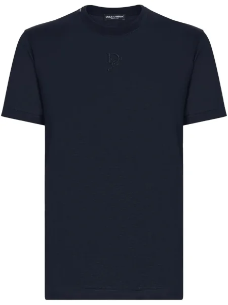 Tricou Dolce & Gabbana de mătase albastru