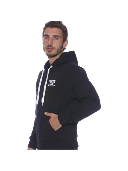 Fleece fleece melegítő felső Leone 1947 fekete