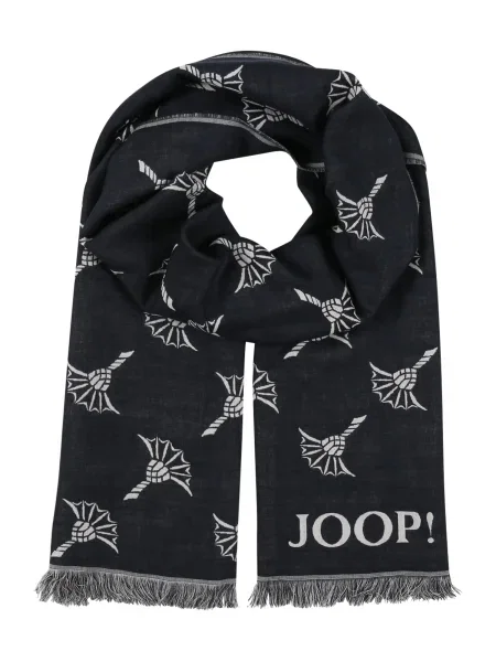 JOOP! Fular Feris albastru noapte alb