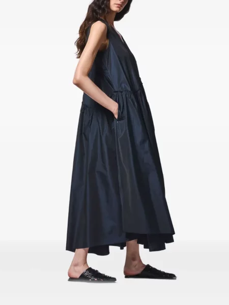 Rochie High cu decolteu în V de costum albastru