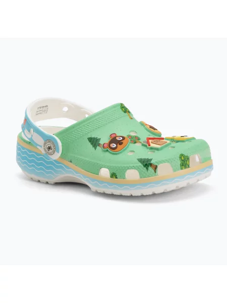 Gyerek papucs Crocs Classic Animal Crosing Clog Kids multicolor. Méret: EU zöld
