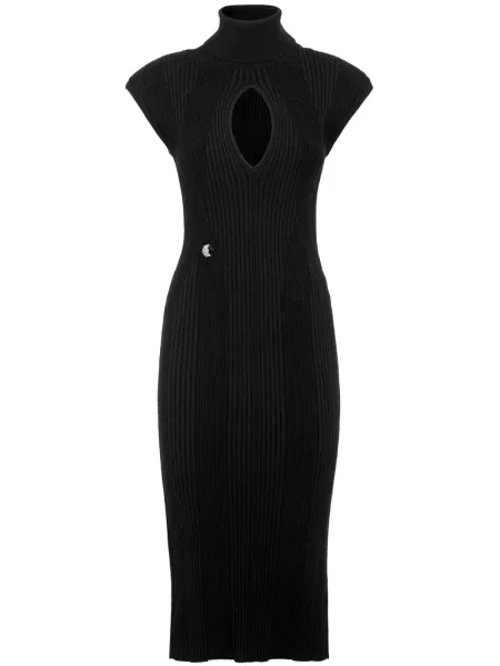 Rochie midi Philipp Plein până la genunchi de costum negru