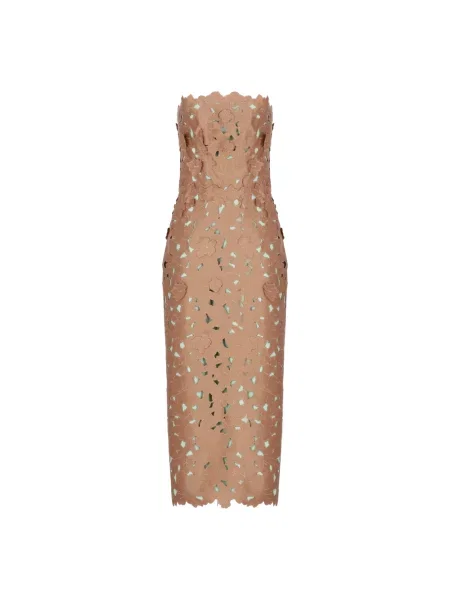 Sukienka Costarellos brązowa