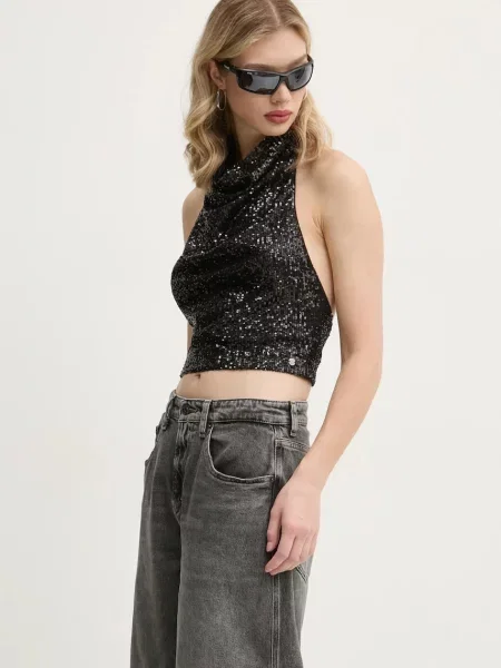 Halenka Superdry vzorovaná černá