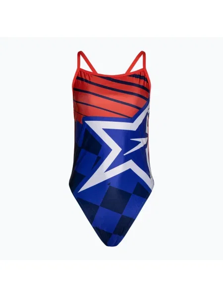 Olcsóbban. Speedo Placement Digital Vback női egyrészes fürdőruha cerulean kék/true cobalt/watermelon/fehér. Méret: 28 fehér