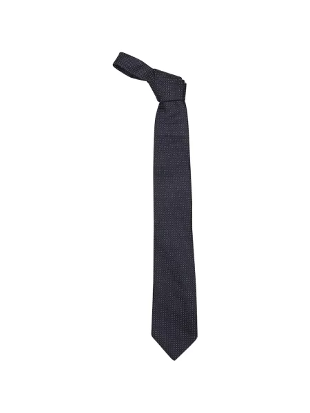 Cravată Zegna de mătase cu buline albastru