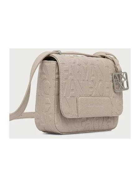 Armani Exchange torebka crossbody beżowa
