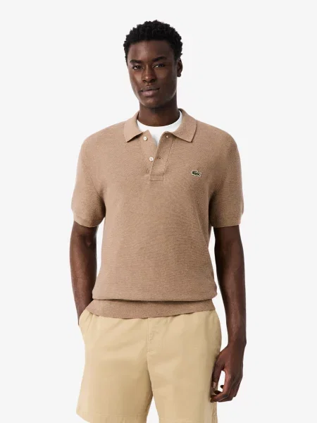 Поло Lacoste коричневий