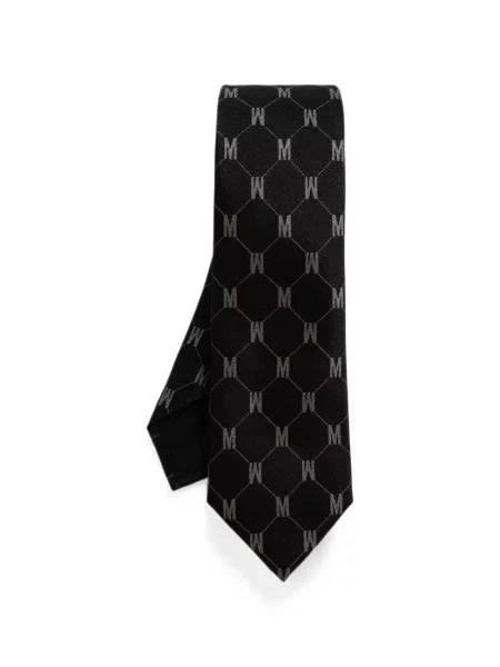 Cravată Moschino de mătase negru